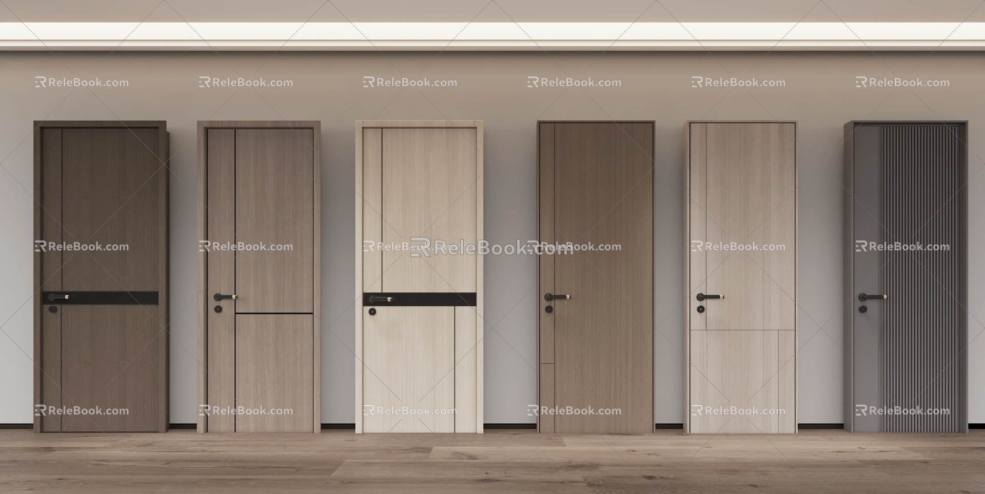 Single bedroom door 3d model