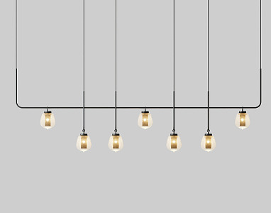 Modern chandelier 3d model