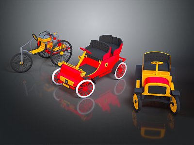 Modern toy car, old car, old car, old car, old car, old car 3d model