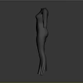 Elegant Dark Colored Long Sleeve Fitted Dress With Flared Hem Design