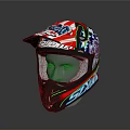 Stylish SUOMY Motorcycle Helmet With Colorful Patterns And Star Design