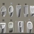 Various Shapes And Designs Of Modern Urinals For Commercial Restrooms