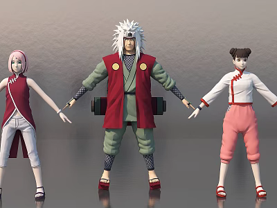 Modern Game Characters Cartoon Characters 3d model