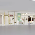 Belllettier Clothing Store With Hanging Clothes On Gold Racks And Modern Interior