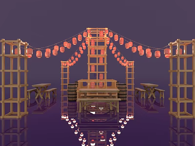 New Chinese Lantern 3d model