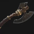 Tomahawk Game Axe Ares Axe Mountain Axe Pangu Axe Cold Weapon Low Face Number Low Model Simple Model Video Level Super Realistic 3d model
