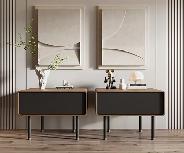 Modern bedside table 3d model