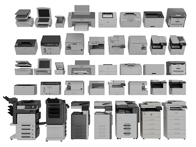 Printer Copier Scanner Office Equipment 3d model