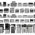 Printer Copier Scanner Office Equipment 3d model