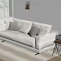 Modern sofa bed 3d model