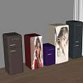 Stylish Refrigerators And Freezers In Various Colors With Decorative Prints For Modern Living Spaces