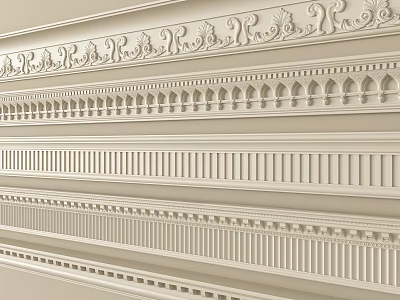 French Gypsum Line 3d model