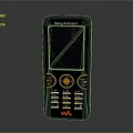 Sony Ericsson Classic Black Walkman Mobile Phone With Screen And Keypad Design