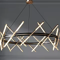 Modern Geometric Chandelier Designs With Metal Frames And LED Lighting For Interior Decor