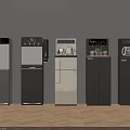 Modern Standing Home Appliances Collection With Gray White Black Color And Design Variations