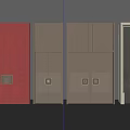 Various Stylish Double Doors With Red Golden And Dark Colored Designs For Home Interior