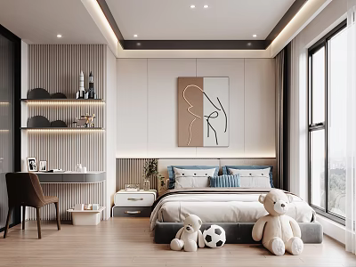Modern Children's Room 3d model
