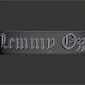 Elegant Polished Metal Decorative Band With Engraved Police Lewis Letters