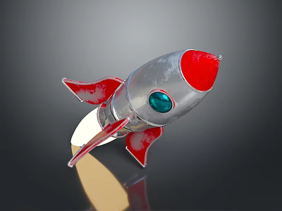 Space rocket rocket spaceship spacecraft interstellar travel flame plane 3d model