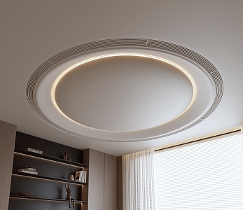 Middle Style Ceiling Round Ceiling 3d model