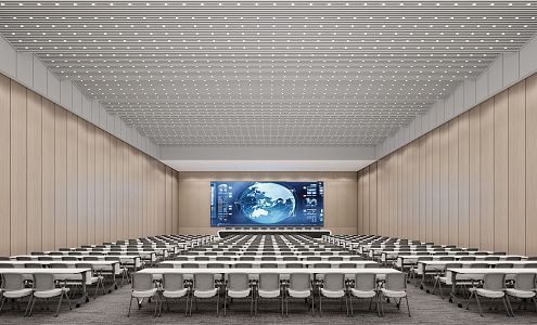 Modern Conference Hall Report Hall Multi-function Hall 3d model