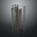 Multi Level Heavy Duty Industrial Metal Tower Scaffolding Equipment For Construction Projects