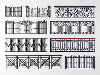 Modern guardrail wrought iron guardrail model