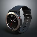 Smartwatch As Daily Living Essential With Black Strap Metal Bezel And Black Dial