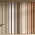 Modern Interior Wall Panels With Striped Design And Various Colors 3d model