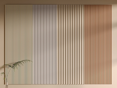 Modern background wall panel 3d model