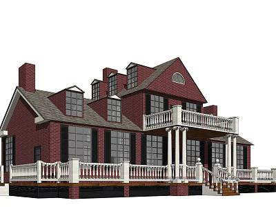 Nordic Villa 3d model