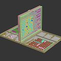 Modern Board Board Game War Chess 3d model