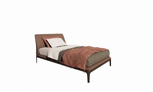 Modern Single Bed 3d model