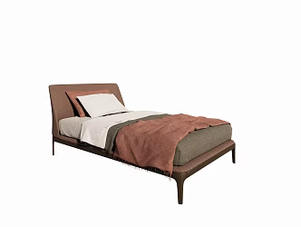 Modern Single Bed 3d model