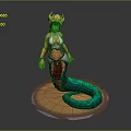 snake demon 3d model