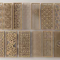 Decorative Room Dividers With Intricate Cutout Patterns And Modern Designs 3d model
