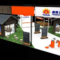 TALSON SOLAR Exhibition Booth with Solar Panels and Modern Display Structure