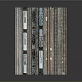 Railway Tanker Train Cars On Parallel Tracks With Metal Rails
