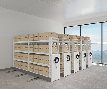 mobile shelf 3d model