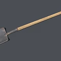 Agricultural Equipment Shovel With Wooden Handle And Metal Blade For Farming Use