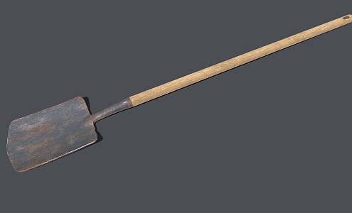 old shovel tool shovel worker shovel 3d model