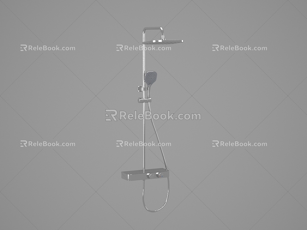 Large Shower Head Shower 3d model