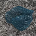 Blue Mesh Hand Shaped Decorative Ornament Set For Modern Stylish Decor
