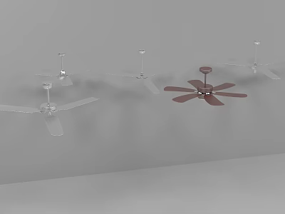 Modern Air Conditioning Fans with Stylish Designs and Multiple Colors for Interior Use 3d model