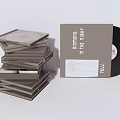 Stack of Books and Magazines with Vinyl Record and Title Design