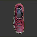 Pink High Top Sneakers With Chunky Sole And Reflective Design For Casual Wear