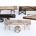 Collection Of Traditional Musical Instruments With Wooden Frames And Strings