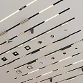 Modern Ceiling Lighting Design With Downlights And Spotlights Sleek Black Linear Strips