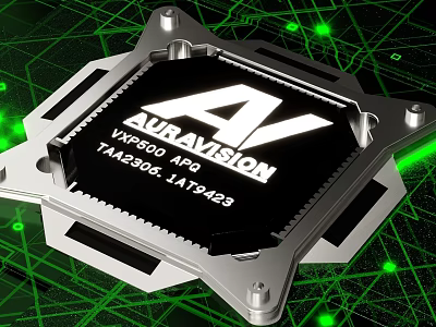 Mobile Digital APU Processor Auravision VXP4200 With Advanced Chip Structure And Green Tech Lighting 3d model