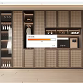Modern Luxury Wine Cabinet Design With Glass Door Storage And Wine Bottle Display Shelves
